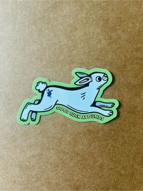 Dutch Bros lucky bunny sticker